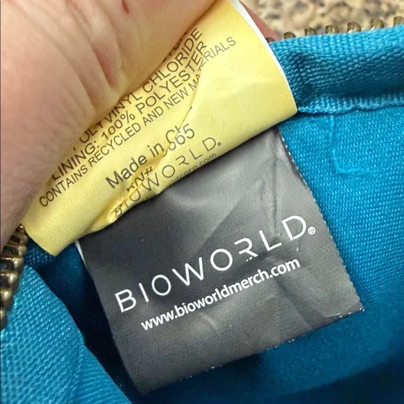 Stitch Crossbody Bag with Teal and Pink Accents - Picture 6 of 7